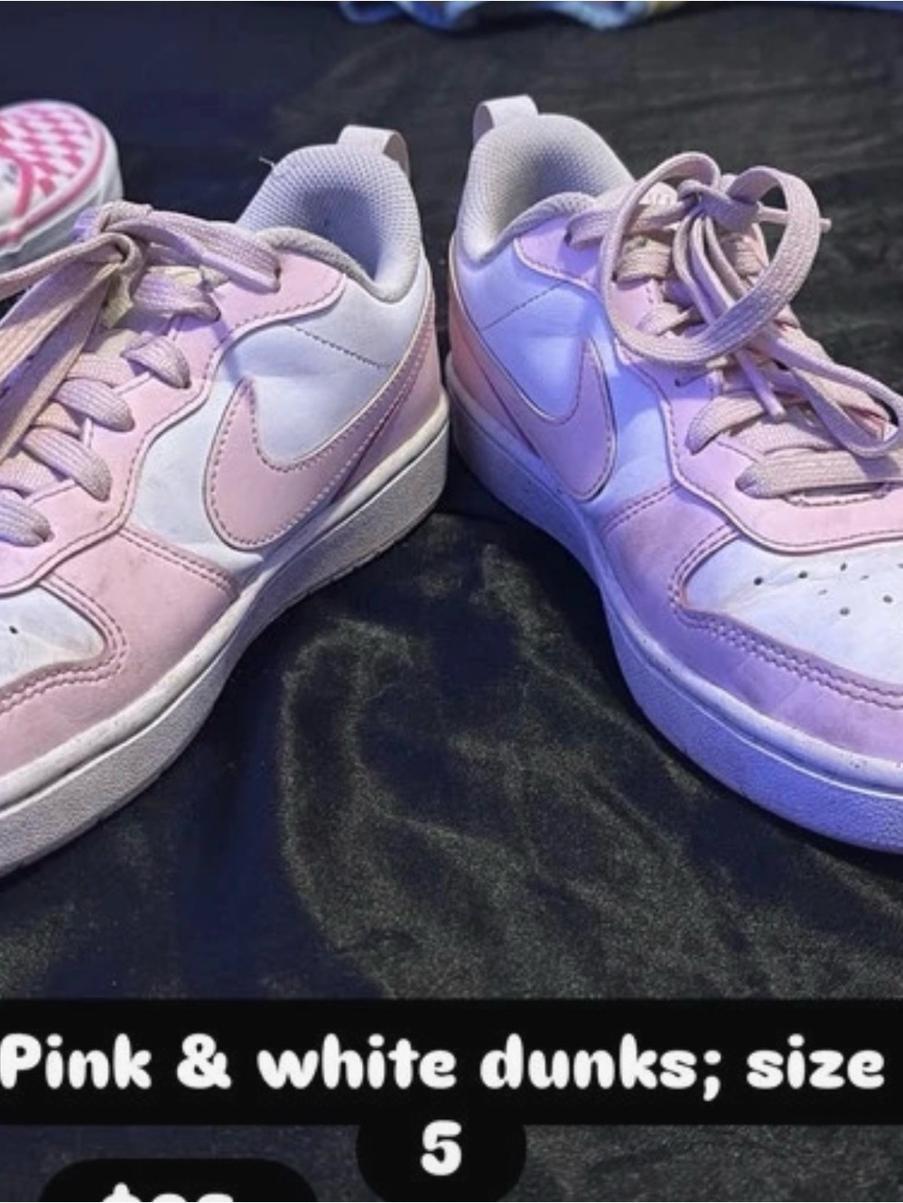 Nike Pink and White Women's Sneakers